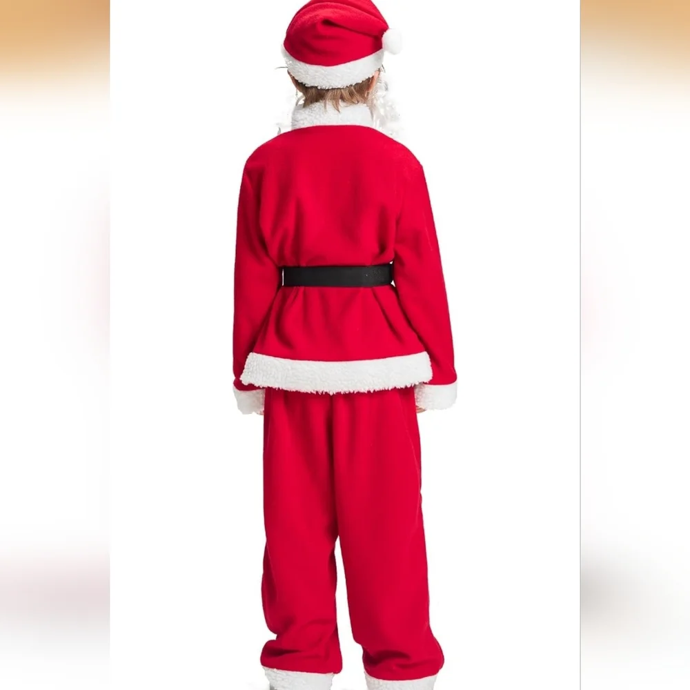 NWT IKALI Christmas Santa Claus CosTUME, Size 7-8 Years